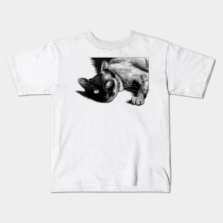 Snuggly Cat Kids T-Shirt